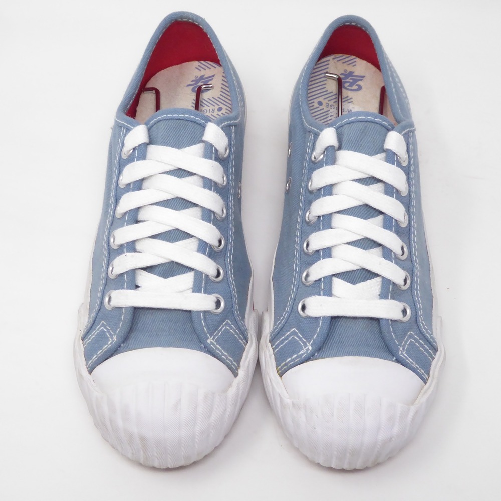 PF Flyers Womens Grounder Lo Sneakers Blue Canvas Lace Up 7.5 - Picture 4 of 10